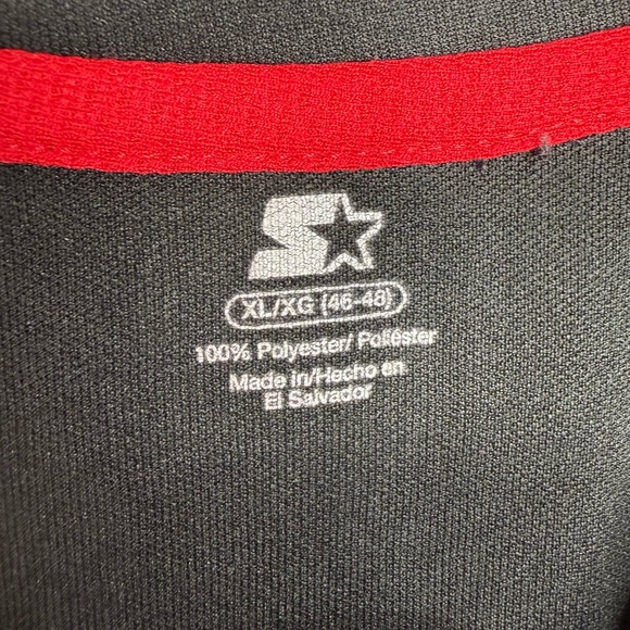 Starter Sleeveless Athletic Shirt Men Size XL Red Black - Picture 3 of 8